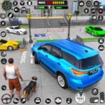 parking car driving school sim android application logo